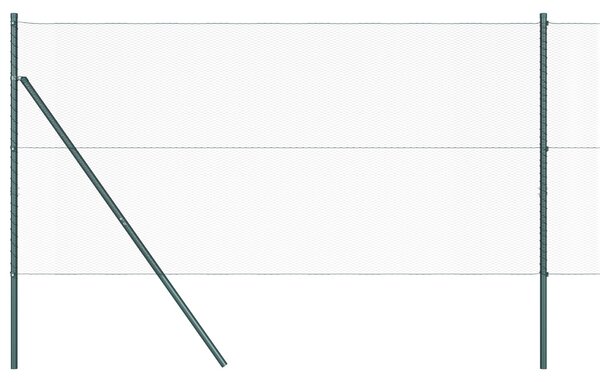 VidaXL Hatszögletű kerítés talajrögzítő 50 x 1,2 m PVC-bevonatos acél