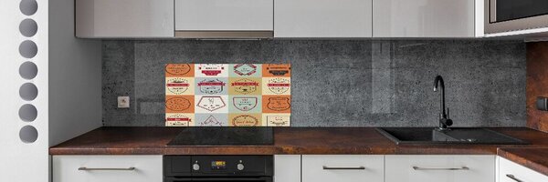 Konyhai falburkoló panel Gördeszka jelek