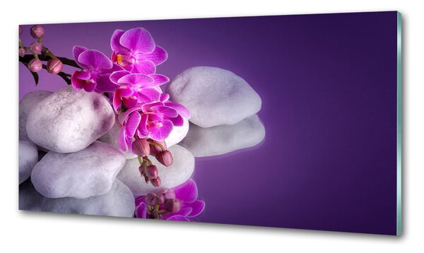 Konyhai hátfalpanel Orchidea