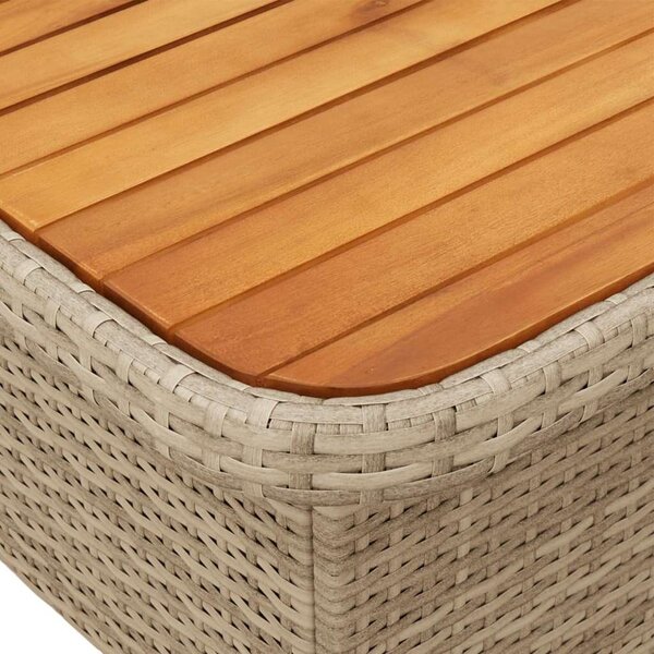 VidaXL Polyrattan Kerti Ülőgarnitúra - 3 részes - Bézs