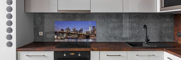 Hátfal panel konyhai Manhattan éjjel