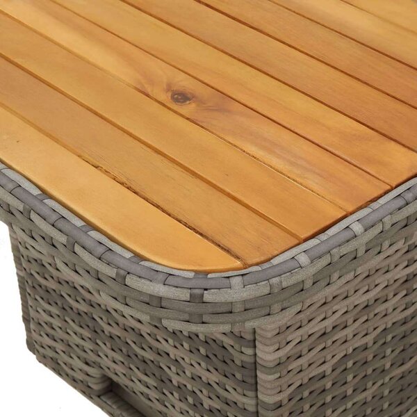 VidaXL Kertbútor Szett - Polyrattan Étkezőgarnitúra - 3 részes