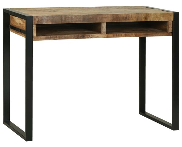 VidaXL Sminktükör asztal 100x50x75 cm Tömör durva mangófából