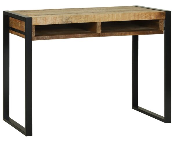 VidaXL Sminktükör asztal 100x50x75 cm Tömör durva mangófából