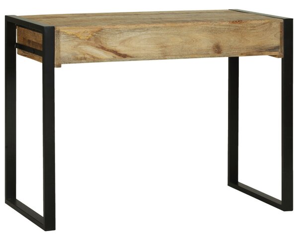 VidaXL Sminktükör asztal 100x50x75 cm Tömör durva mangófából