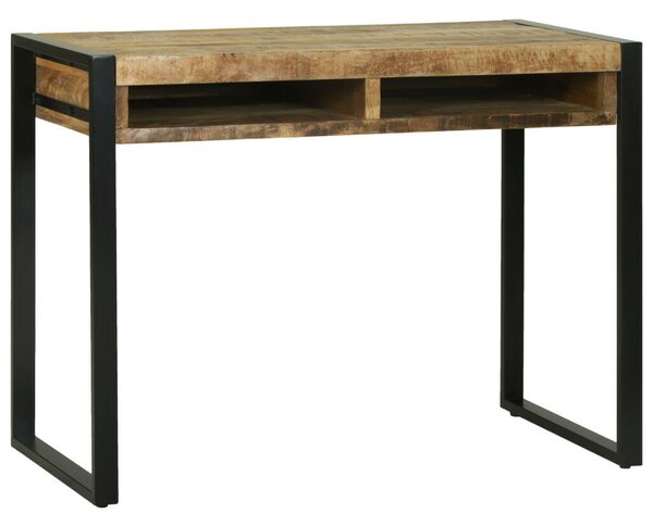 VidaXL Sminktükör asztal 100x50x75 cm Tömör durva mangófából