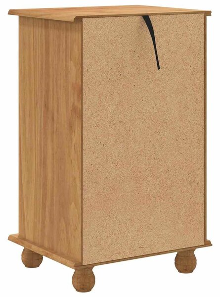VidaXL Fiókos Szekrény ASKIM Barna 45.8 x 40 x 79 cm Tömör fenyőfa