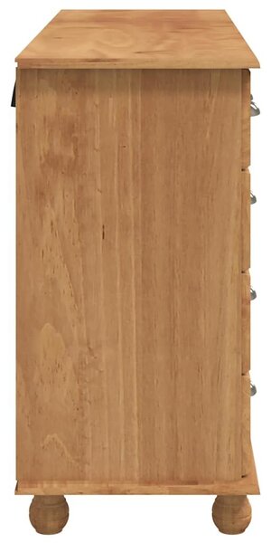 VidaXL Fiókos Szekrény fiókkal Barna 79 x 40 x 133.5 cm Tömör fenyőfa