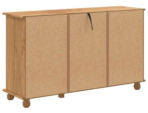 VidaXL Fiókos Szekrény fiókkal Barna 79 x 40 x 133.5 cm Tömör fenyőfa