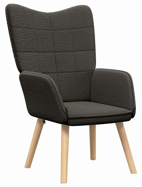 VidaXL karosszék Sötétszürke 62 x 67 x 95,5 cm Sherpa szövet