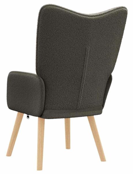 VidaXL karosszék Sötétszürke 62 x 67 x 95,5 cm Sherpa szövet