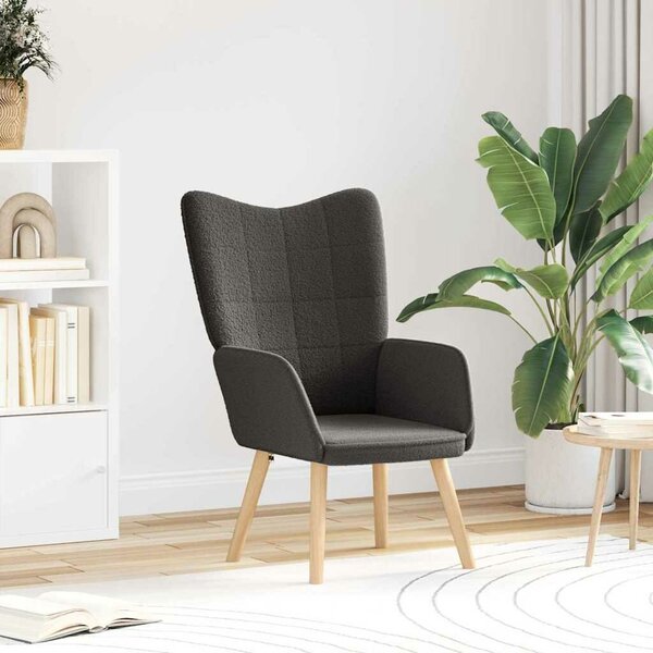 VidaXL karosszék Sötétszürke 62 x 67 x 95,5 cm Sherpa szövet