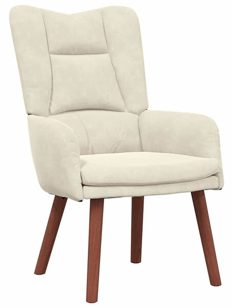 VidaXL karosszék Krém 63 x 67 x 94 cm Bársony