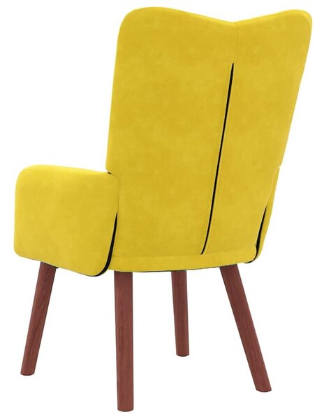 VidaXL Pihenőszék Sárga 63 x 67 x 94 cm Bársony
