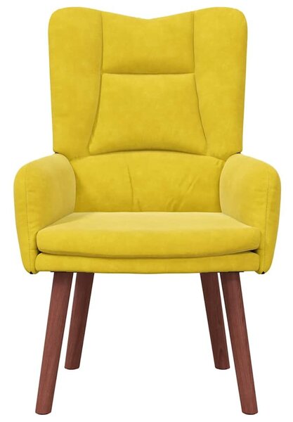 VidaXL Pihenőszék Sárga 63 x 67 x 94 cm Bársony