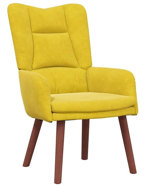 VidaXL Pihenőszék Sárga 63 x 67 x 94 cm Bársony