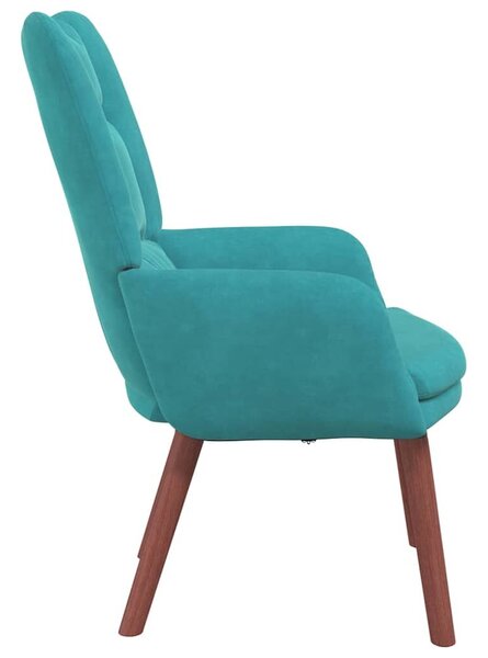 VidaXL karosszék Türkiz 63 x 67 x 94 cm Bársony