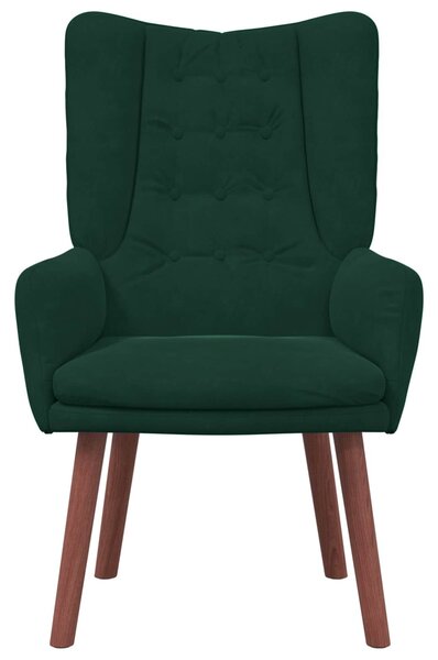 VidaXL karosszék Sötétzöld 63 x 67 x 94 cm Bársony