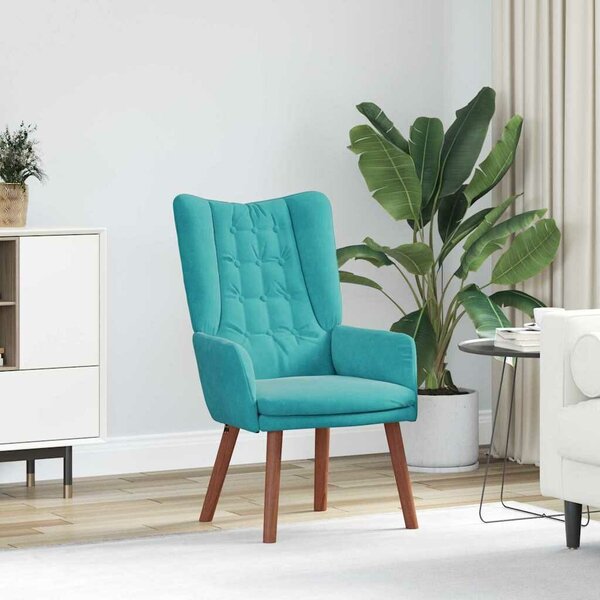 VidaXL karosszék Türkiz 63 x 67 x 94 cm Bársony