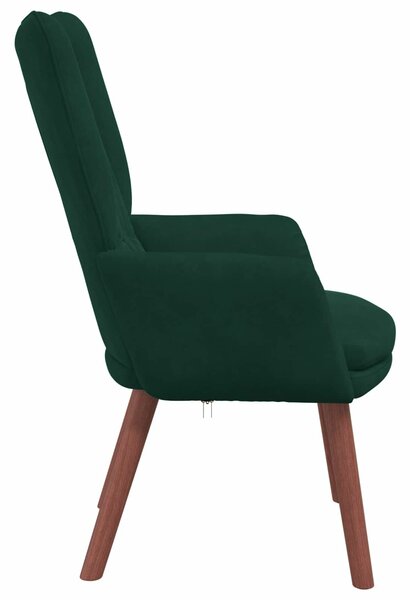 VidaXL karosszék Sötétzöld 63 x 67 x 94 cm Bársony