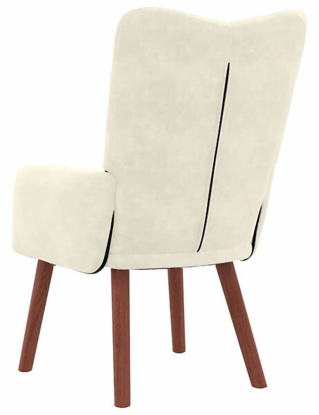 VidaXL karosszék Krém 63 x 67 x 94 cm Bársony