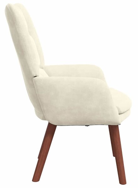 VidaXL karosszék Krém 63 x 67 x 94 cm Bársony