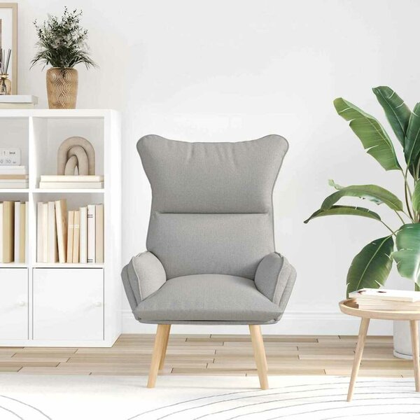 VidaXL karosszék Felhőszürke Szövet és Plywood