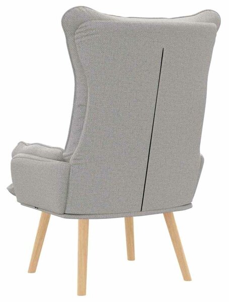 VidaXL karosszék Felhőszürke Szövet és Plywood