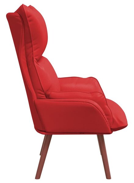 VidaXL Pihenőszék Piros 69 x 74 x 93 cm Műbőr