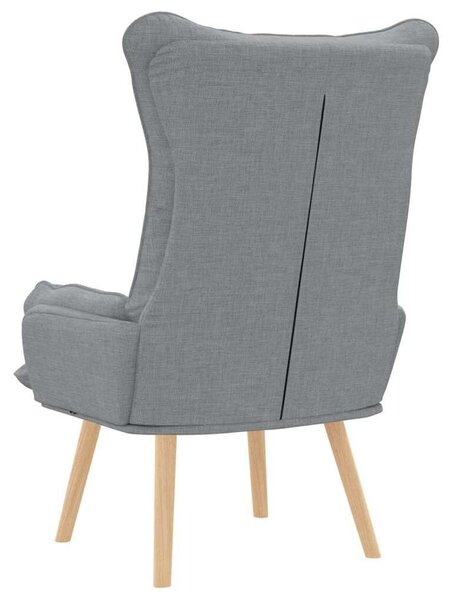 VidaXL Pihenőszék Világosszürke 69 x 74 x 93 cm szövet