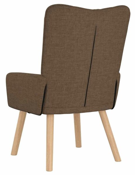 VidaXL karosszék Barna 63 x 67 x 94 cm Szövet és f plywood