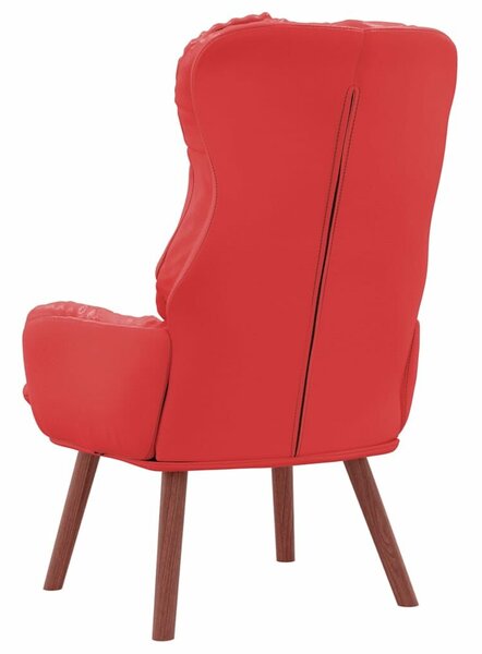 VidaXL karosszék Piros 69 x 74 x 93 cm Mübőr
