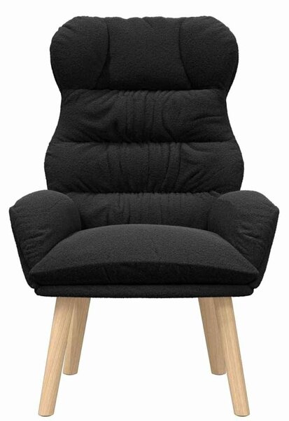 VidaXL karosszék Fekete 69 x 74 x 93 cm Sherpa szövet