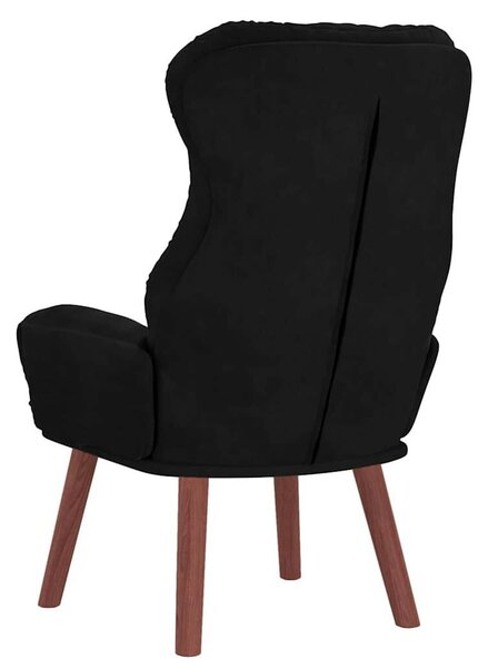 VidaXL Pihenőszék Fekete 69 x 74 x 93 cm Bársony