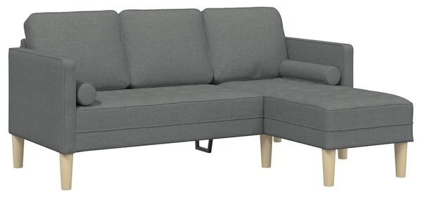VidaXL Kanapé Szett Sötétszürke 173 x 131 x 67 cm szövet