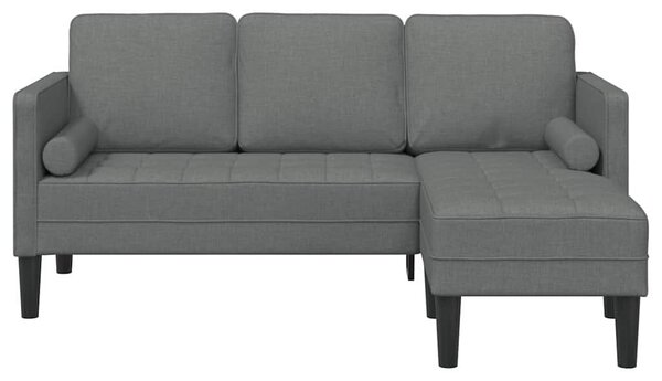 VidaXL Kanapé Szett Sötétszürke 173 x 131 x 67 cm szövet
