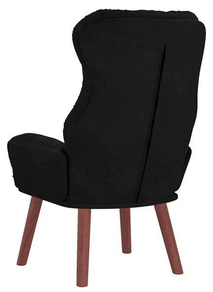VidaXL Pihenőszék Fekete 69 x 74 x 93 cm Bársony
