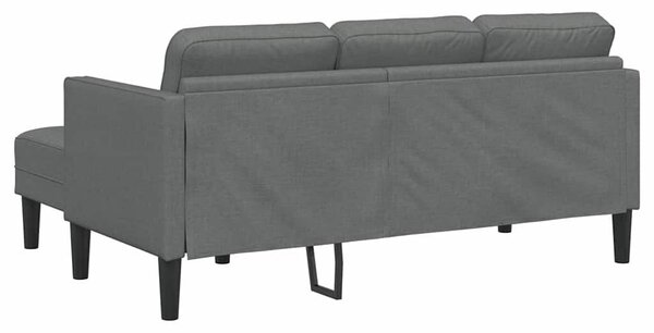 VidaXL Kanapé Szett Sötétszürke 173 x 131 x 67 cm szövet