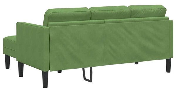 VidaXL Kanapé Szett Világos zöld 173 x 131 x 67 cm Bársony