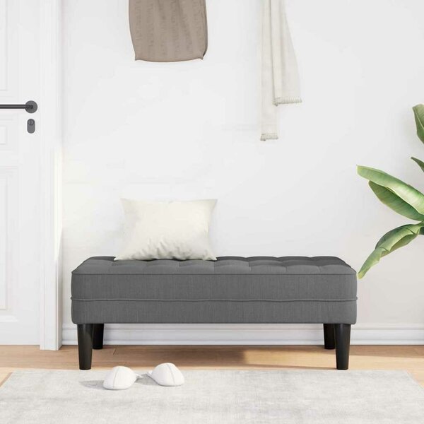VidaXL pad Sötétszürke 113 x 57 x 39 cm szövet