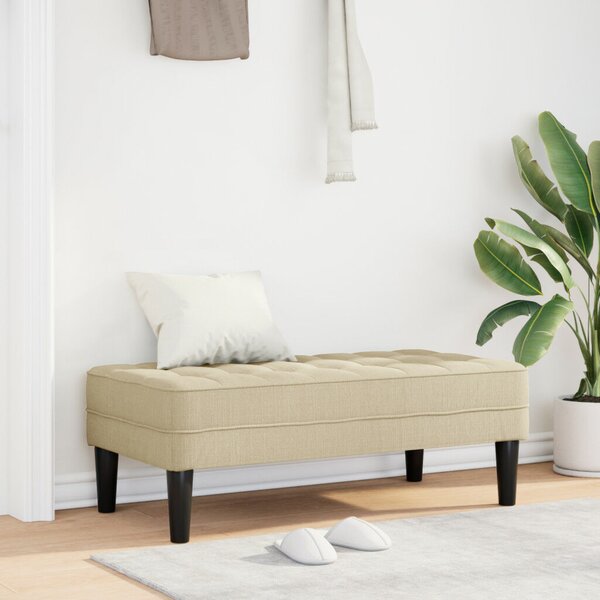 VidaXL pad Krém 113 x 57 x 39 cm szövet