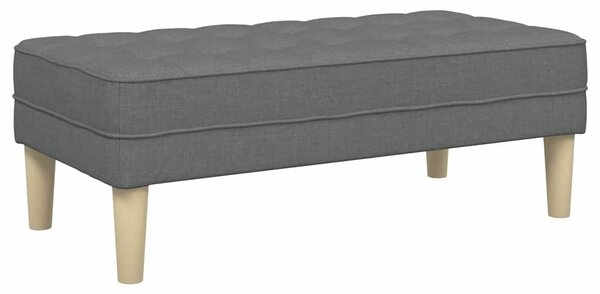 VidaXL pad Sötétszürke 113 x 57 x 39 cm szövet
