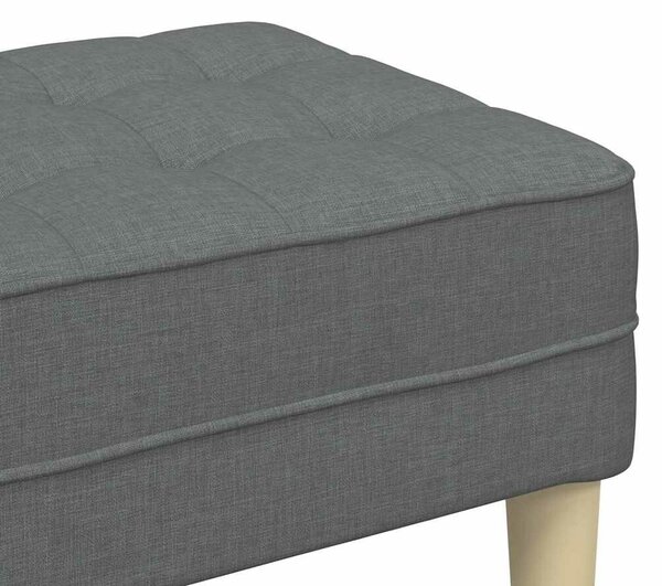 VidaXL pad Sötétszürke 113 x 57 x 39 cm szövet