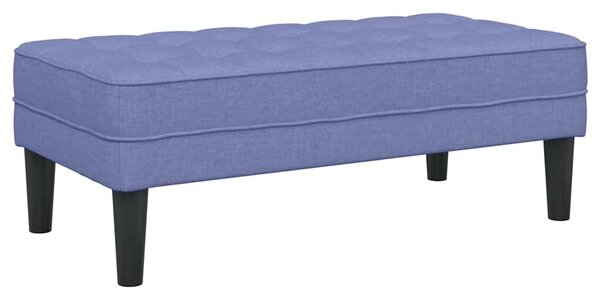 VidaXL pad párnával Farmerkék 113 x 57 x 39 cm szövet