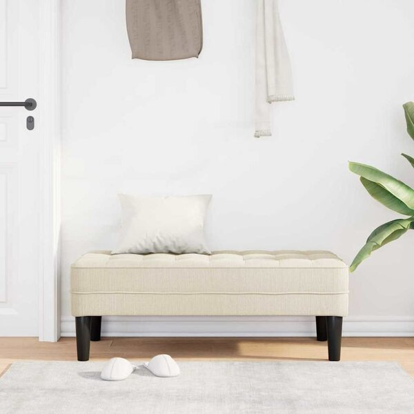 VidaXL pad párnával Vászon 113 x 57 x 39 cm szövet