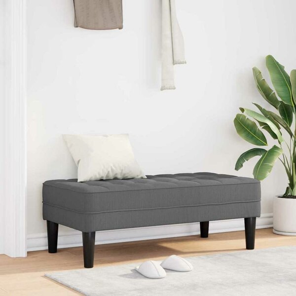 VidaXL pad Sötétszürke 113 x 57 x 39 cm szövet