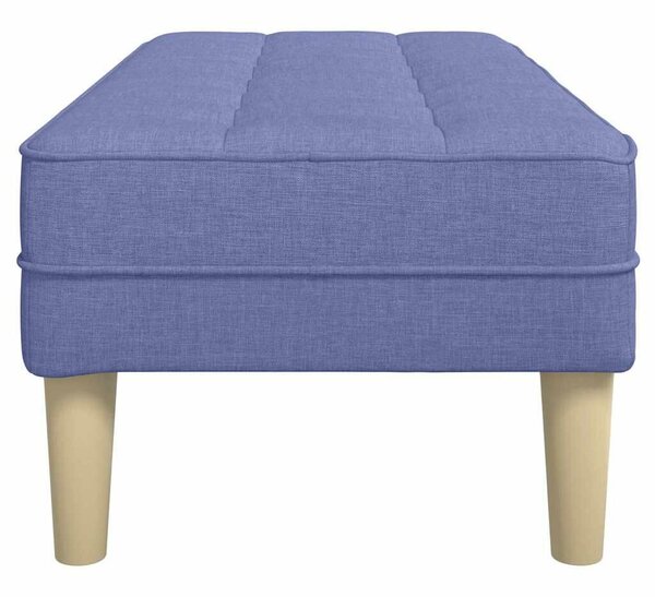 VidaXL pad párnával Farmerkék 113 x 57 x 39 cm szövet