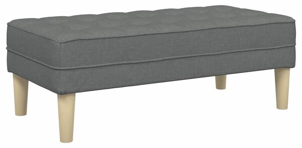 VidaXL pad Sötétszürke 113 x 57 x 39 cm szövet