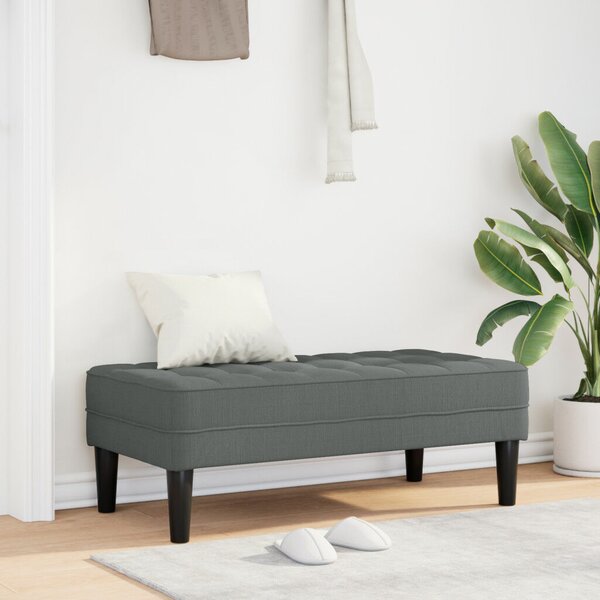 VidaXL pad Sötétszürke 113 x 57 x 39 cm szövet