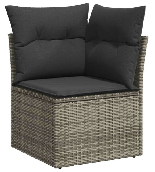VidaXL Polyrattan Kerti Ülőgarnitúra - 10 részes - Szürke